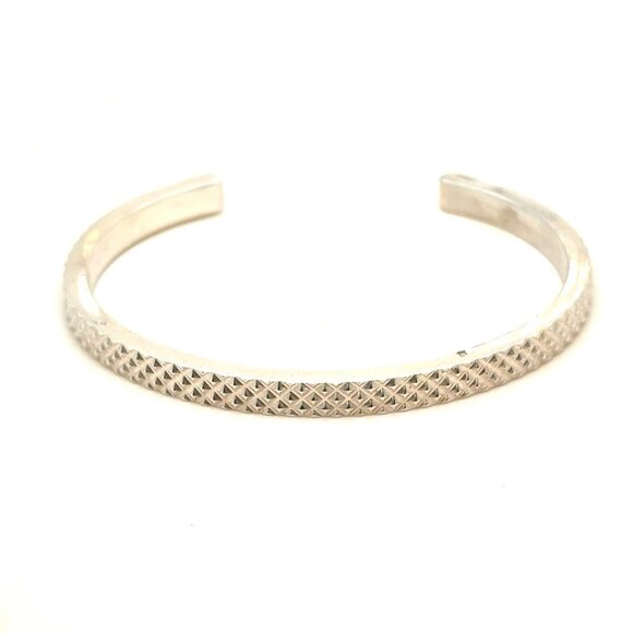 T&Co. 925 Waffle Textured Open Cuff - Picture 1 of 6